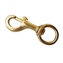 Strong Solid Brass Swivel Eye Single End Bolt Snap Hook Clip for Scuba Diving