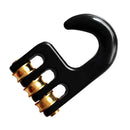 Windsurf Rigging Pulley Hook Aluminum Alloy 3 Wheels Trim Single Plate Pulley - Black