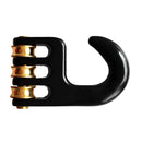 Windsurf Rigging Pulley Hook Aluminum Alloy 3 Wheels Trim Single Plate Pulley - Black