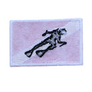 Scuba Dive Diver Flag Patch Backpack Iron On Emblem Souvenir with Detailed Embroidery