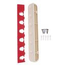 Wall Mount 6-Slot Billiards Snooker Stick Rack Pool Cue Holder Stand Plastic Rubber
