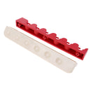 Wall Mount 6-Slot Billiards Snooker Stick Rack Pool Cue Holder Stand Plastic Rubber