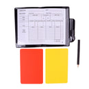 Football Referees Wallet Notebook with Red Yellow Card Pencil & Score Sheet Soccer Score Set