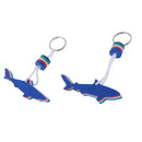 Pack 2 Shark EVA Floating Keychain Keyring Kayak Swim Sailing Beach Seaside Water Sports Key Ring Float - Portable & Lightweight