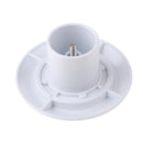Replacement Round ABS Plastic Swimming Pool Drainer Water Outlet - White Diameter 104mm 44mm