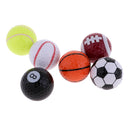6PCs Novelty Sports Golf Balls Basketball Soccer Tennis etc. for Indoor Outdoor Training Golfer Gift