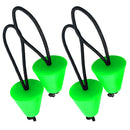 Pack 4 Universal Replacement Green Rubber Ocean Kayak Marine Boat Scupper Plugs Drain Holes Stopper Set