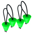 Pack 4 Universal Replacement Green Rubber Ocean Kayak Marine Boat Scupper Plugs Drain Holes Stopper Set