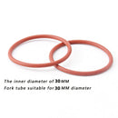 Bike Fork Stroke Circle 30mm Front Forks Outer Tube Travel Silicone Ring Red