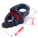 Aluminum Alloy Bicycle Extended Tail Rear Derailleur Hook Lengther Black