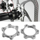 5Pcs Heavy Duty 44mm Bicycle Free Wheel Threaded Hubs Nut 6 Bolt Disk Disc Brake Flange Adapter