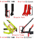 Aluminum Disc Brake Caliper Mount Adapter - Front - Fork 203mm Frame 180mm( With Mounting Bolts)
