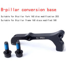 Aluminum Disc Brake Caliper Mount Adapter - Front - Fork 203mm Frame 180mm( With Mounting Bolts)