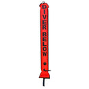 Performance Scuba Diving Reflective Inflatable Safety Sausage Surface Marker Buoy SMB Signal Tube - Orange, Fluorescent Yellow