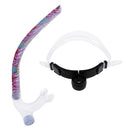 Swim Center Mouth Snorkel with Adjustable Head Strap,One-Way Purge Valve & Silicone Mount Mouthpiece One Size Scuba Snorkel