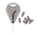 6 Pieces Surfboard Fins Compatible G5 Surf Fins Plugs With Screw And Key