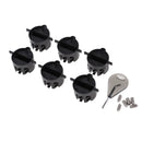 6 Pieces Surfboard Fins Compatible G5 Surf Fins Plugs With Screw And Key