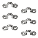 6 x Stainless Steel Marine Pad Eye Sailing Kayak Boating Rigging Accessories