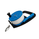 Underwater Scuba Diving Dive Wreck Cave Plastic Reel with Handle, Thumb Stopper, 83m/272ft Nylon Line, Stainless Steel Snap Hook