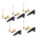 5 Sets Bike Cycling Pump Conversion Mouth Presta Valve Converter Ball Inflator for Basketball Football