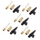 5 Sets Bike Cycling Pump Conversion Mouth Presta Valve Converter Ball Inflator for Basketball Football