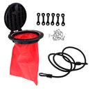 Durable Nylon 8 inch Kayak Canoe Hatch Cover Deck Plate & Storage Bag, Deck Loop Pad Eye, Paddle Leash, Screws Accessories