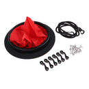 Durable Nylon 8 inch Kayak Canoe Hatch Cover Deck Plate & Storage Bag, Deck Loop Pad Eye, Paddle Leash, Screws Accessories