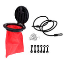 Durable Nylon 8 inch Kayak Canoe Hatch Cover Deck Plate & Storage Bag, Deck Loop Pad Eye, Paddle Leash, Screws Accessories