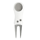 Switchable Sturdy Folding Golf Divot Repair Tool Fork Prongs with Detachable Ball Marker