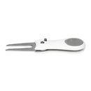 Switchable Sturdy Folding Golf Divot Repair Tool Fork Prongs with Detachable Ball Marker
