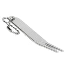 80mm Lightweight Golf Divot Green Repairing Tool Zinc Alloy Fork Prongs for Club