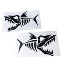 2x Waterproof Fish Kayak Sticker Decal Canoe Laptop Dinghy Car Graphics