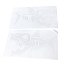 Set 2 Self Adhesive Fish Sticker Decal For Kayak Jet Ski Fishing Dinghy