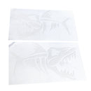 Set 2 Self Adhesive Fish Sticker Decal For Kayak Jet Ski Fishing Dinghy