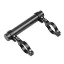 Lightweight Carbon Fiber MTB Mountain Bike Bicycle Handlebar Extender Double Clamp Lamp Flashlight Phone Holder Bracket Mount
