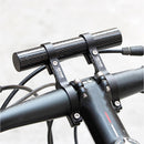 Lightweight Carbon Fiber MTB Mountain Bike Bicycle Handlebar Extender Double Clamp Lamp Flashlight Phone Holder Bracket Mount