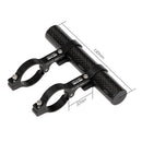 Lightweight Carbon Fiber MTB Mountain Bike Bicycle Handlebar Extender Double Clamp Lamp Flashlight Phone Holder Bracket Mount