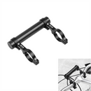 Lightweight Carbon Fiber MTB Mountain Bike Bicycle Handlebar Extender Double Clamp Lamp Flashlight Phone Holder Bracket Mount