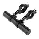 Lightweight Carbon Fiber MTB Mountain Bike Bicycle Handlebar Extender Double Clamp Lamp Flashlight Phone Holder Bracket Mount