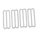 Pack 4 Universal Scuba Diving Stainless Steel 2 inch Weight Belt Keeper Retainer Webbing Slider Gear Accessories