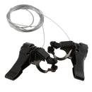 1 Pair 3x5/6/7 Speed MTB Mountain Road Bike Thumb Shifter Top Mount Shifters with Inner Cable