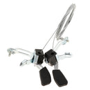1 Pair 3x6/7 Speed MTB Bike Thumb Gear Shifter Top Mount Shifters with Inner Cable