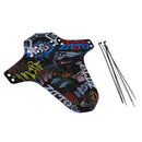 Lightweight Mountain Bike Fender Mud Guard, MTB/Road Bike Mudguard,Rear Front Mudguards with 6Pcs Cable Ties