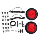 2pcs Kayak Deck Plate & 1pcs Canoe Drain Plug & 16pcs D Rings & 1 Pair Toggle Carry Handles Boat Kit Set with Hardware