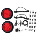 2pcs Kayak Deck Plate & 1pcs Canoe Drain Plug & 16pcs D Rings & 1 Pair Toggle Carry Handles Boat Kit Set with Hardware