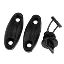 2pcs Kayak Deck Plate & 1pcs Canoe Drain Plug & 16pcs D Rings & 1 Pair Toggle Carry Handles Boat Kit Set with Hardware