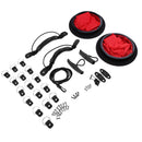 2pcs Kayak Deck Plate & 1pcs Canoe Drain Plug & 16pcs D Rings & 1 Pair Toggle Carry Handles Boat Kit Set with Hardware