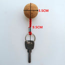 Lightweight 3.5cm Floating Cork Keyring, Floatable Water Buoyant Key Ring, Marine Sailing Kayaking Boat Float Key Chain