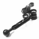 Diving Butterfly Clip Dual Ball Joint Connector Arm Clamp Mount for Underwater Camera Torch Flashlight