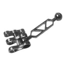 Diving Butterfly Clip Dual Ball Joint Connector Arm Clamp Mount for Underwater Camera Torch Flashlight
